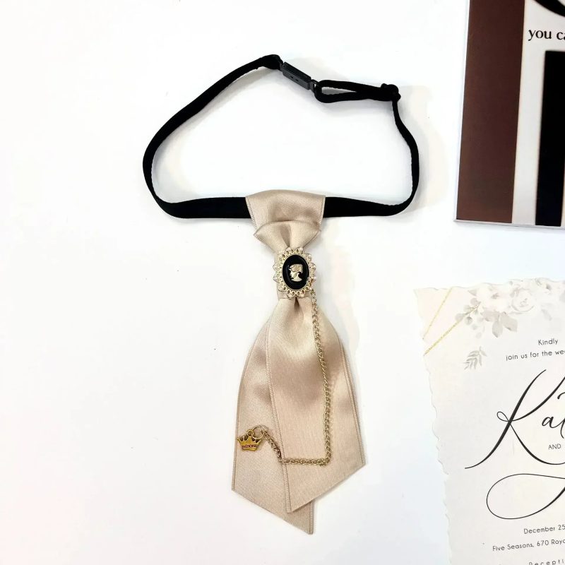 Vintage Small Bow Tie Men Women's College Style Suit Shirt Sweater Accessories Handmade Ribbon Rhinestone Collar Flowers Ties - Image 14
