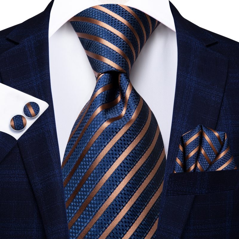 Hi-Tie Blue Business Solid 100% Silk Men's Tie NeckTie 8.5cm Ties for Men Formal Luxury Wedding High Quality Gravata - Image 9