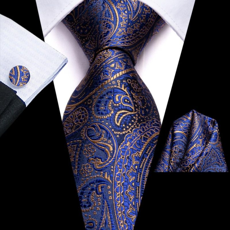 Hi-Tie Blue Business Solid 100% Silk Men's Tie NeckTie 8.5cm Ties for Men Formal Luxury Wedding High Quality Gravata - Image 28
