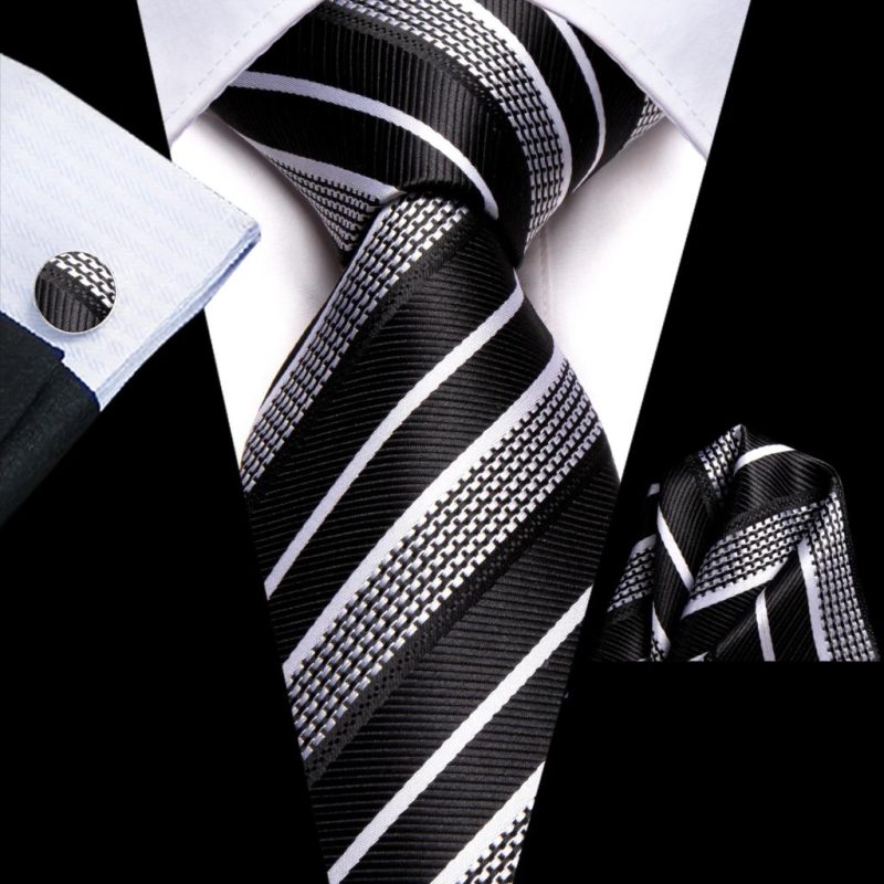 Hi-Tie Blue Business Solid 100% Silk Men's Tie NeckTie 8.5cm Ties for Men Formal Luxury Wedding High Quality Gravata - Image 29
