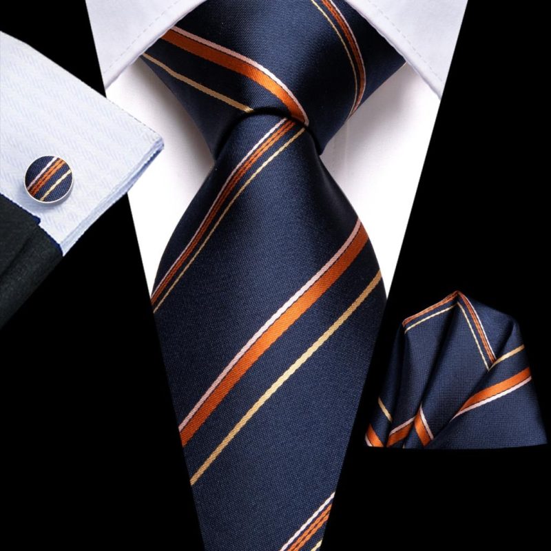 Hi-Tie Blue Business Solid 100% Silk Men's Tie NeckTie 8.5cm Ties for Men Formal Luxury Wedding High Quality Gravata - Image 39