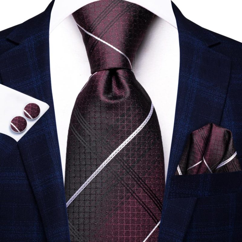 Hi-Tie Blue Business Solid 100% Silk Men's Tie NeckTie 8.5cm Ties for Men Formal Luxury Wedding High Quality Gravata - Image 51