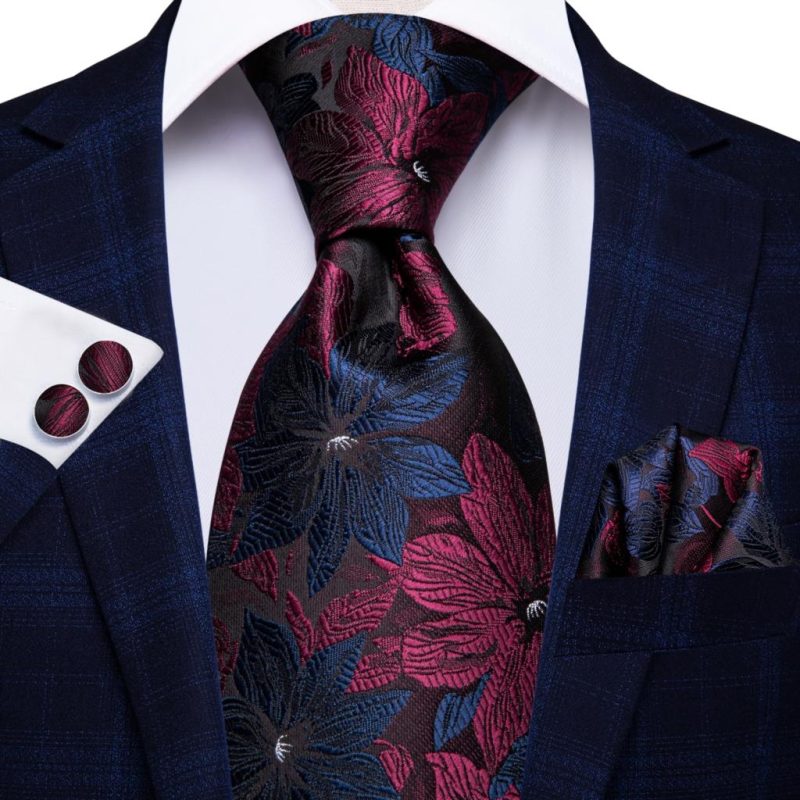 Hi-Tie Blue Business Solid 100% Silk Men's Tie NeckTie 8.5cm Ties for Men Formal Luxury Wedding High Quality Gravata - Image 55