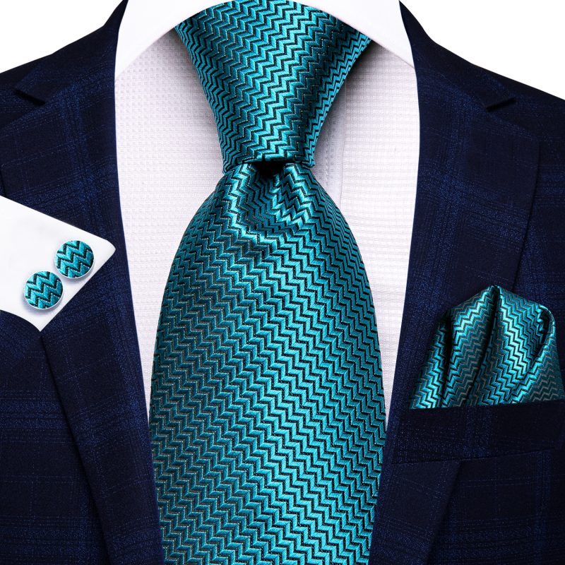 Hi-Tie Blue Business Solid 100% Silk Men's Tie NeckTie 8.5cm Ties for Men Formal Luxury Wedding High Quality Gravata - Image 62