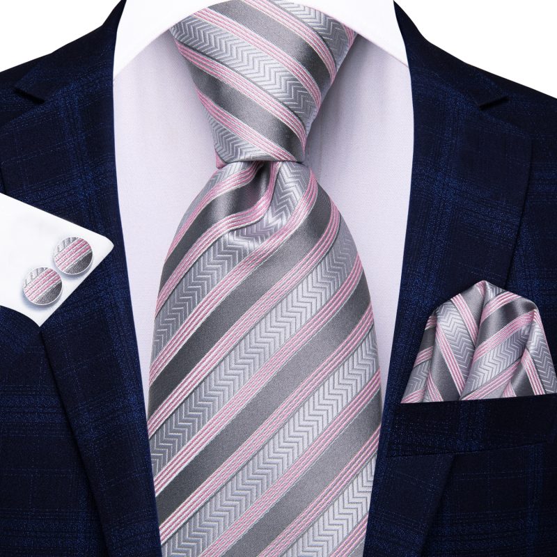 Hi-Tie Blue Business Solid 100% Silk Men's Tie NeckTie 8.5cm Ties for Men Formal Luxury Wedding High Quality Gravata - Image 63