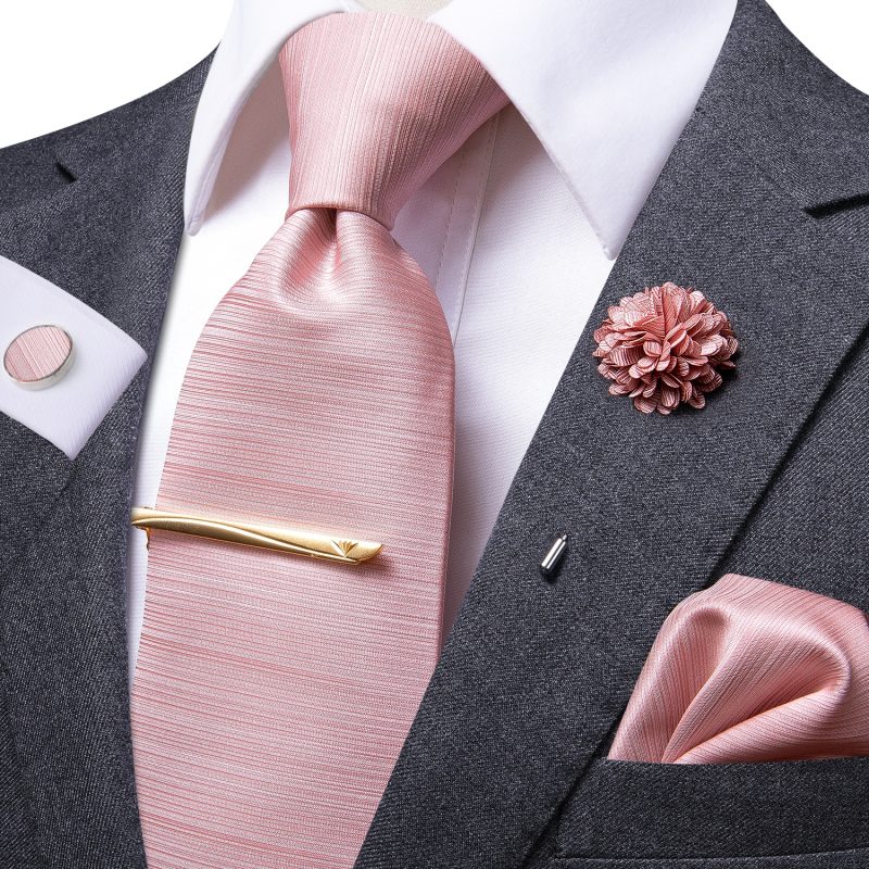 Hi-Tie Yellow Brown Paisley Tie For Men Silk Men's Tie Clip Gift For Men Luxury Necktie Hanky Cufflinks Set Formal Wedding - Image 13
