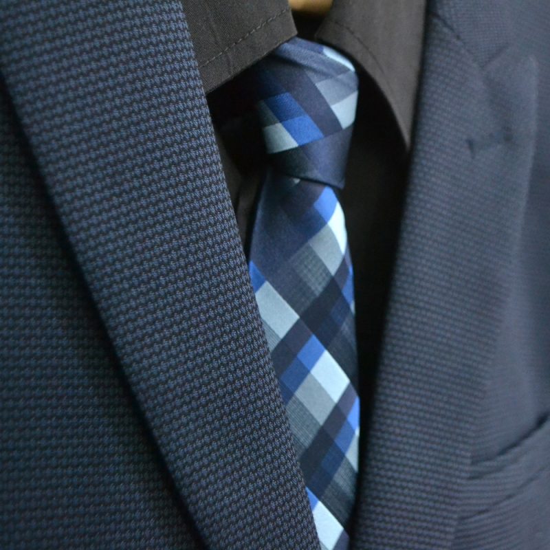 New Jacquard Woven Neck Tie For Men Classic Check Ties Fashion Polyester Mens Necktie For Wedding Business Suit Plaid Tie - Image 2