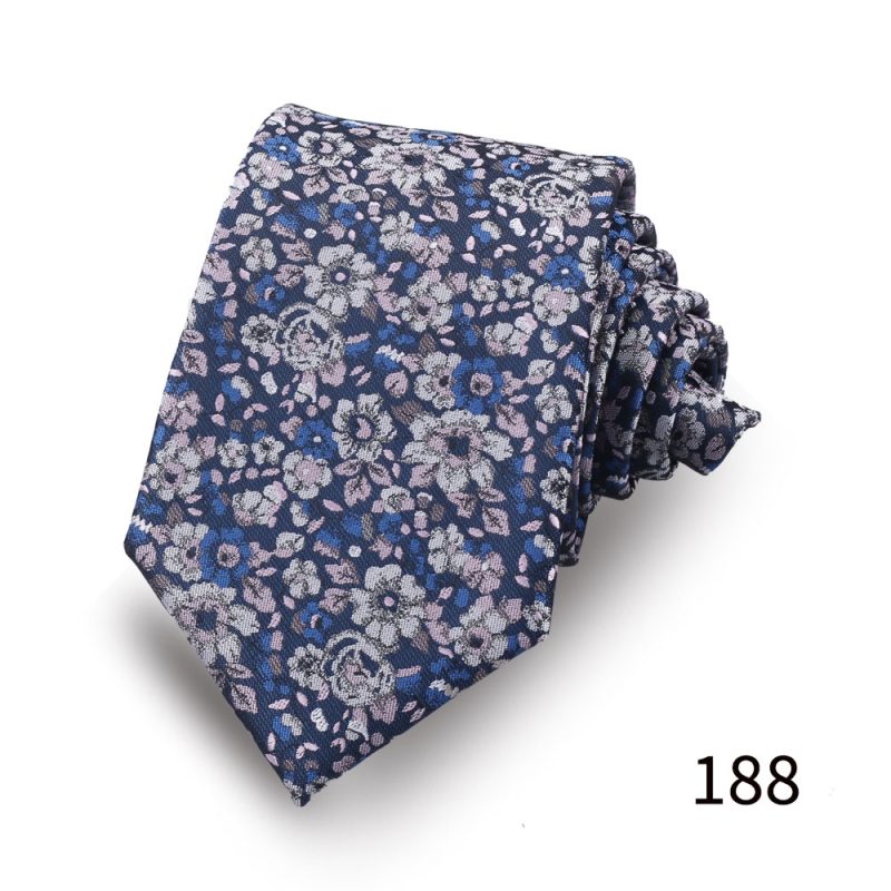 Mens Tie Luxury Necktie For Men Business Wedding Party New Design Neck Tie Paisley Necktie Floral Wedding Style Mens Gravat Gift - Image 4