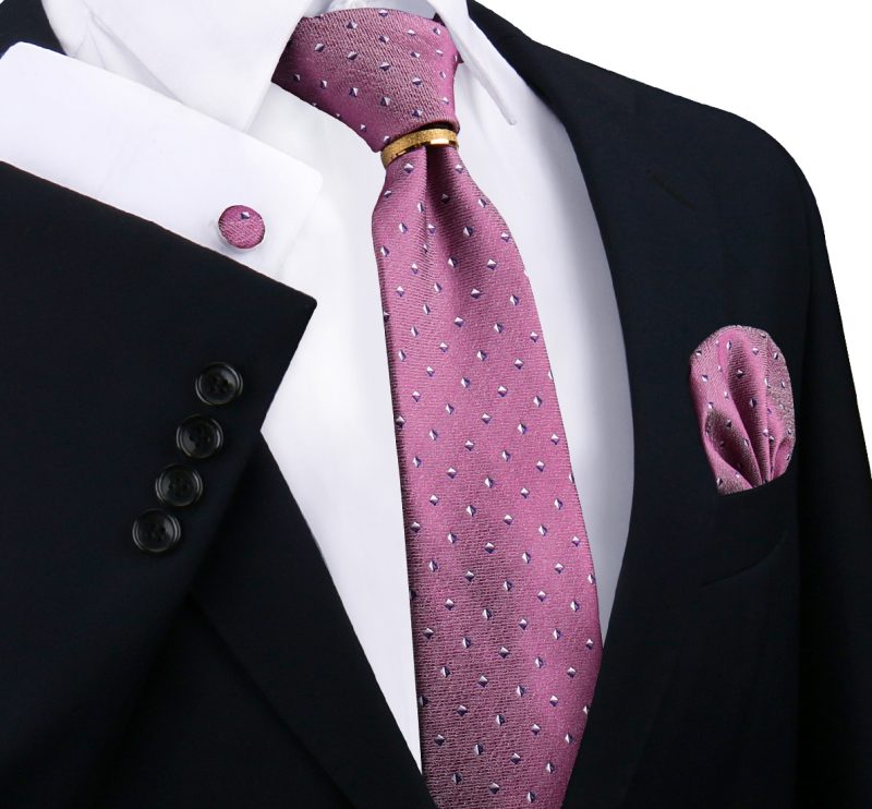 Luxury 100% Silk Tie For Mens Necktie Handkerchief Pocket Square Cufflink with Ring Brooch Set Wedding Business Ties Accessories - Image 22