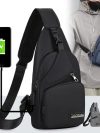 Chest Bag Men's One Shoulder Crossbody Bag Large Capacity Outdoor Sports Leisure Fashion Small Shoulder Bag Backpack Men's