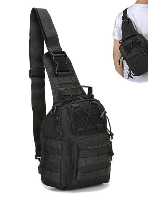 Men Cross body Sling Backpack Shoulder Chest Bag Travel Outdoor Sports Climb Tactical Military Nylon Male Side Messenger Bag