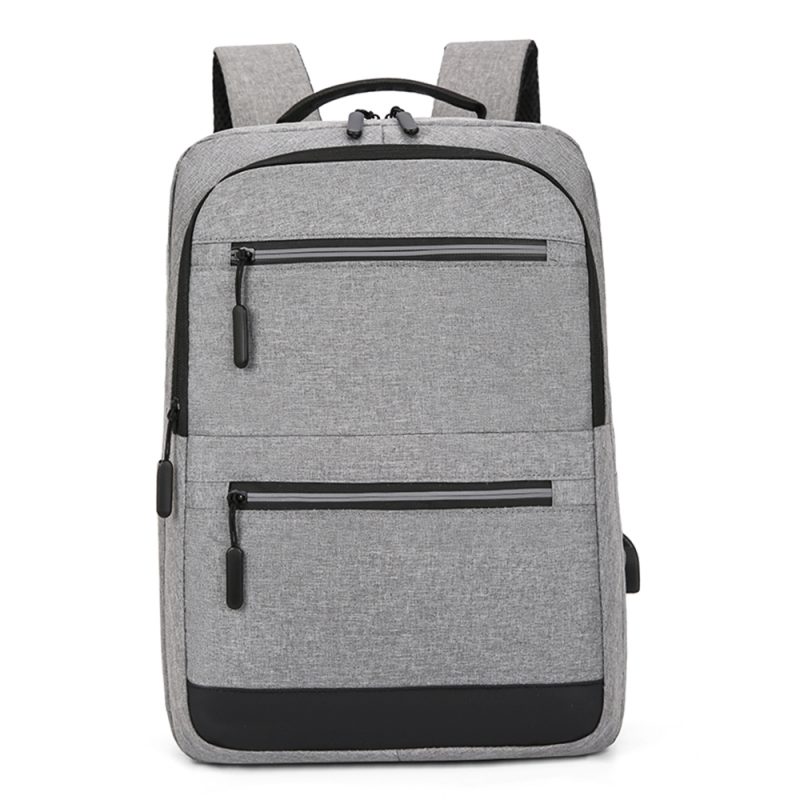 15.6-Inch Laptop Computer and Tablet Backpack,Multi-Pocket, Water-Resistant Oxford Fabric Reflective Strip, USB Interface Bag - Image 7