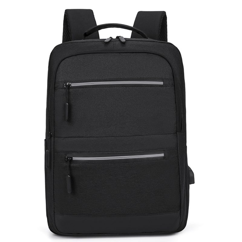 15.6-Inch Laptop Computer and Tablet Backpack,Multi-Pocket, Water-Resistant Oxford Fabric Reflective Strip, USB Interface Bag - Image 8