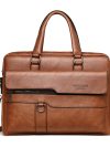 2023 Men Briefcase Bag High Quality Business Famous Brand PU Leather Shoulder Messenger Bags Office Handbag 14 inch Laptop bag