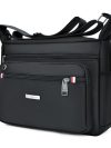 1pc Men's Large Capacity Oxford Cloth Casual Crossbody Bag, Travel Versatile Lightweight Shoulder Sling Bag