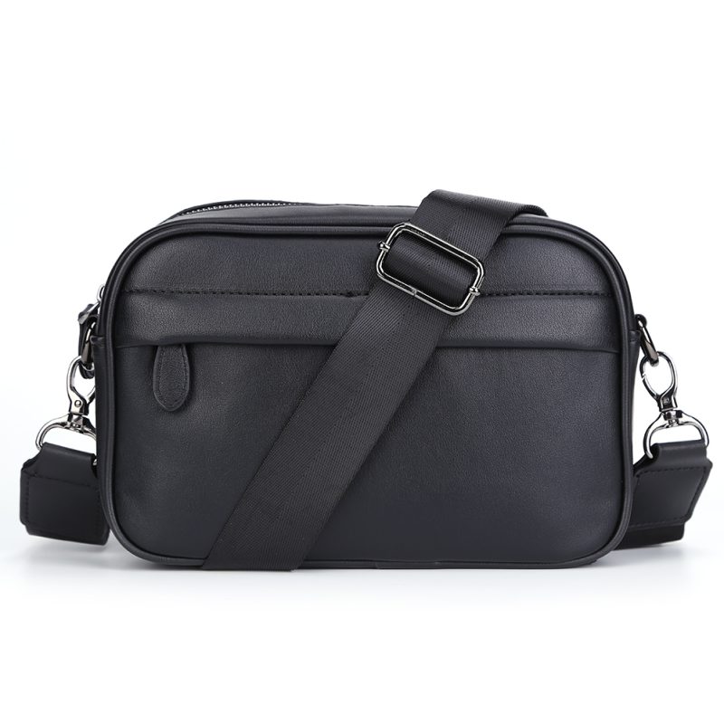 Men Shoulder Bag Leather Casual Business Messenger Bag Men Fashion Shoulder Crossbody Bag Small Square Plaid Designer Sling Bags - Image 8