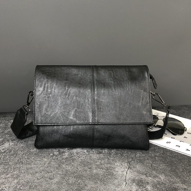 2025 New Leather Crossbody Bag for Men Work Bags Casual Man Messenger Bag Black Male Bag Business Shoulder Bag Sling Pack - Image 5