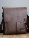 Luxury Brand Vintage Messenger Bags Men Leather Shoulder Bag Male Handbag Brown Black Side Bag Business Crossbody Bag For Men