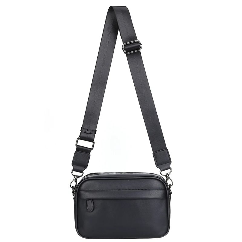 Business Shoulder Bag for Men PU Leather Messenger Bag Male Casual Sling Belt Crossbody Bags Man Design Handbag Purse Men's Bag - Image 5