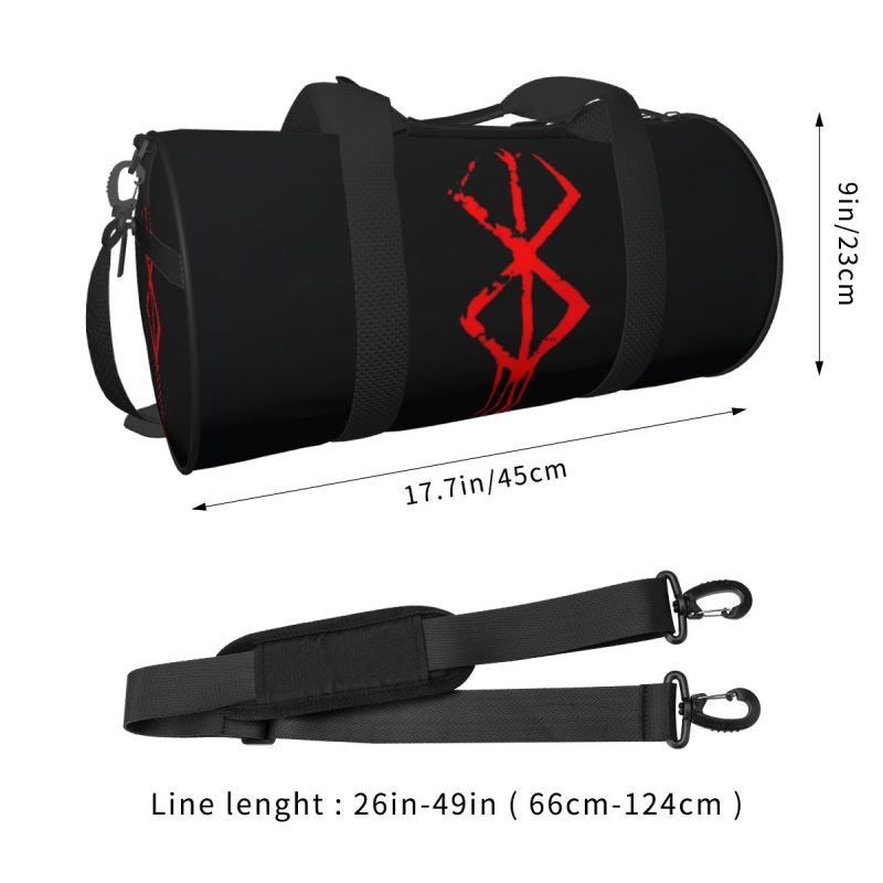 D-Demons Marks Japaese Sports Bags Cool Fashion Funny Travel Gym Bag Gym Accessories Fun Handbags Men Design Oxford Fitness Bag - Image 2