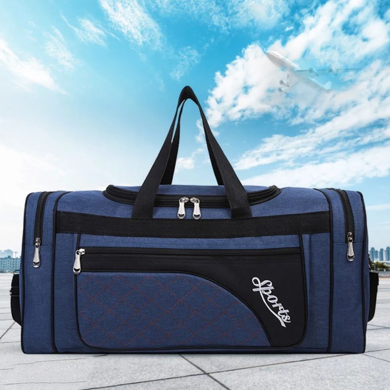 Oxford Sports Bag Large Capacity Fitness Training Bag Waterproof Large Capacity Weekend Duffle Travel Bag Fitness Bag - Image 2
