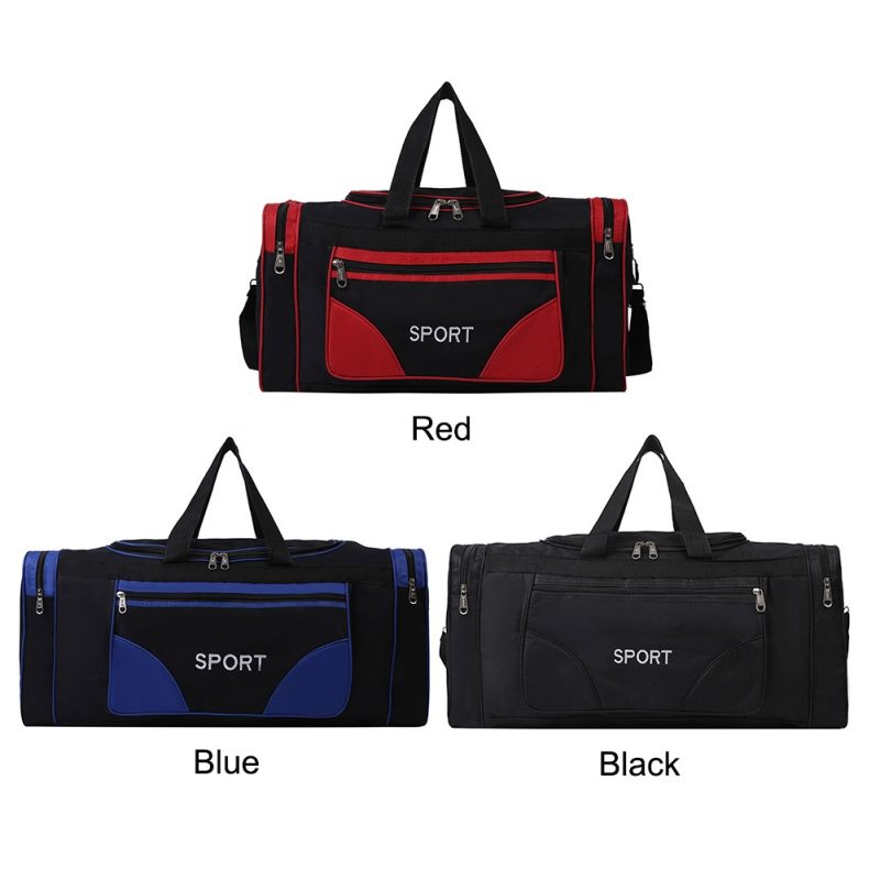 Oxford Fitness Bag Large Capacity Fitness Training Bag Waterproof Multifunctional Adjustable Shoulder Strap for Outdoor Football - Image 2