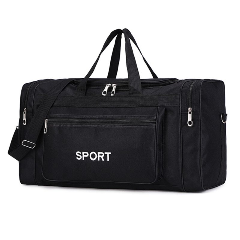 Oxford Sports Backpack Purse Large Capacity Fitness Training Bag with Zipper Multifunctional Wear-resistant for Outdoor Football