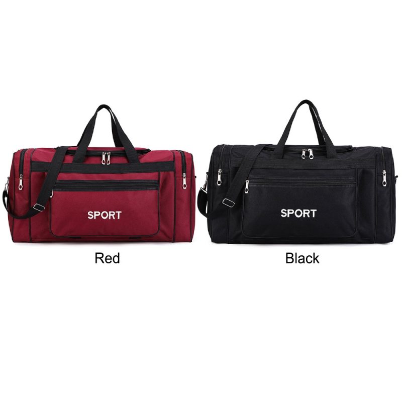 Oxford Sports Backpack Purse Large Capacity Fitness Training Bag with Zipper Multifunctional Wear-resistant for Outdoor Football - Image 2