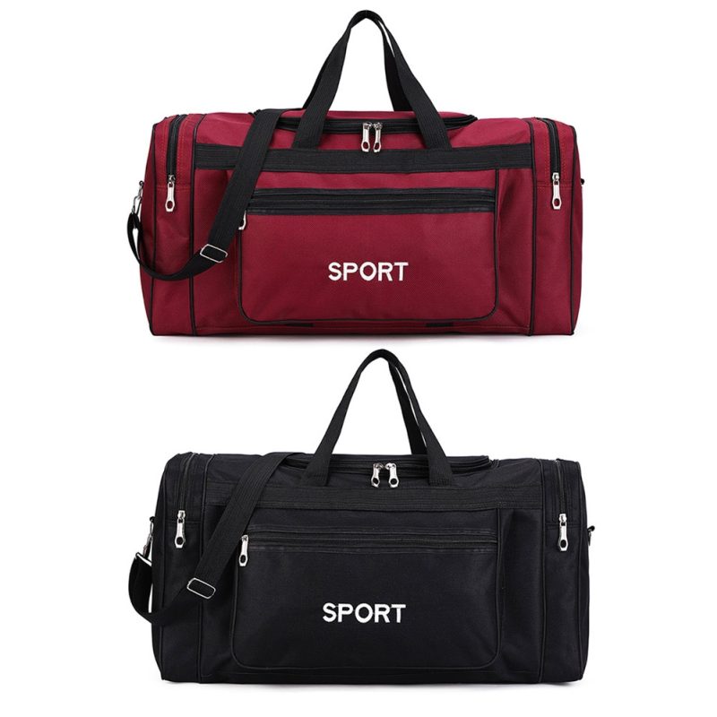 Oxford Sports Backpack Purse Large Capacity Fitness Training Bag with Zipper Multifunctional Wear-resistant for Outdoor Football - Image 5