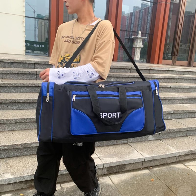 Oxford Fitness Bag Large Capacity Yoga Sports Backpack Waterproof Multifunctional Adjustable Shoulder Strap for Outdoor Football - Image 2