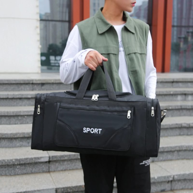 Oxford Fitness Bag Large Capacity Yoga Sports Backpack Waterproof Multifunctional Adjustable Shoulder Strap for Outdoor Football - Image 3