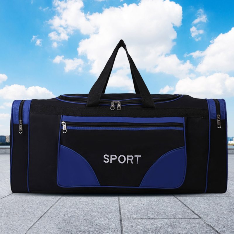 Oxford Fitness Bag Waterproof Sports Backpack Purse Multifunctional Wear-resistant Adjustable Shoulder Strap for Travel Swimming - Image 2