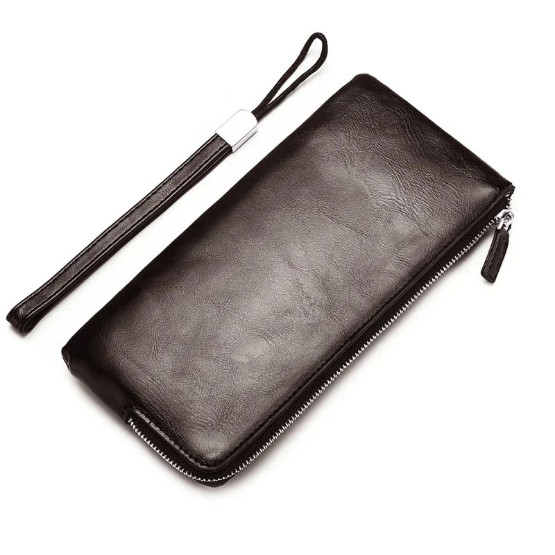 New Business Style Men's Clutch Large Wallet Soft PU Leather Male Wristlet Pack Bag Elegant Leisure Stylish Hand Bags Man Pouch - Image 12