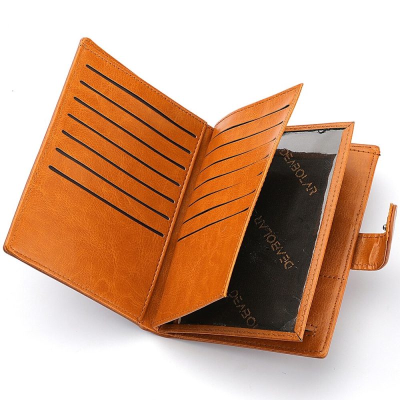 Stylish Travel Passport Bag Multi-Card Card Holder Portable Multi-Function Men's Wallet - Image 3