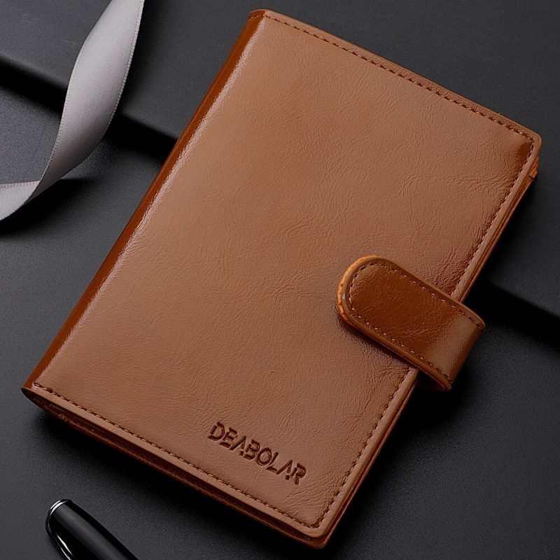 Stylish Travel Passport Bag Multi-Card Card Holder Portable Multi-Function Men's Wallet - Image 4