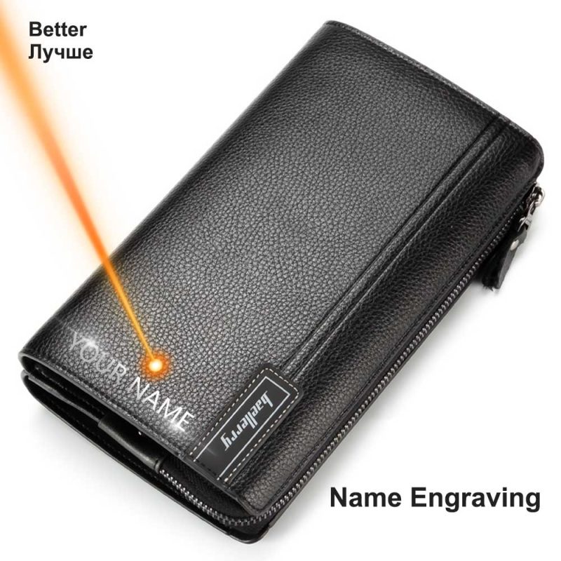 Baellerry Men Clutch Bag Large Capacity Men Wallets Cell Phone Pocket Passcard Pocket High Quality Multifunction Wallet For Men - Image 12