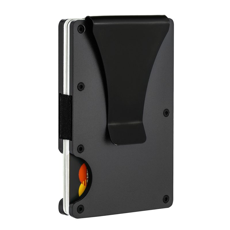 Slim Wallet Men Front Pocket Blocking Minimalist Wallet For Men Metal Wallet With Money Clip Mini Holder ID Credit Card - Image 3