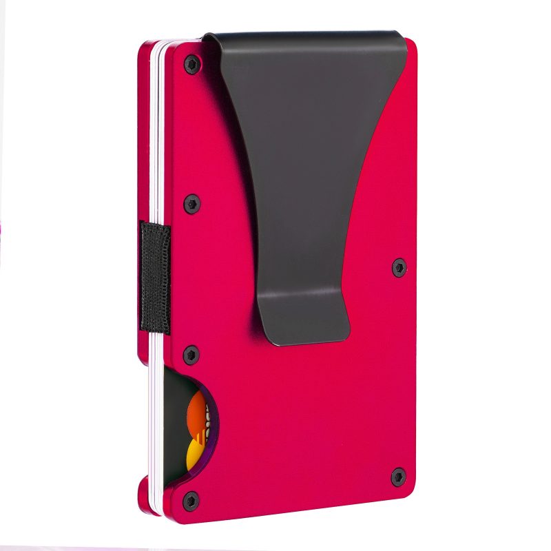 Slim Wallet Men Front Pocket Blocking Minimalist Wallet For Men Metal Wallet With Money Clip Mini Holder ID Credit Card - Image 5