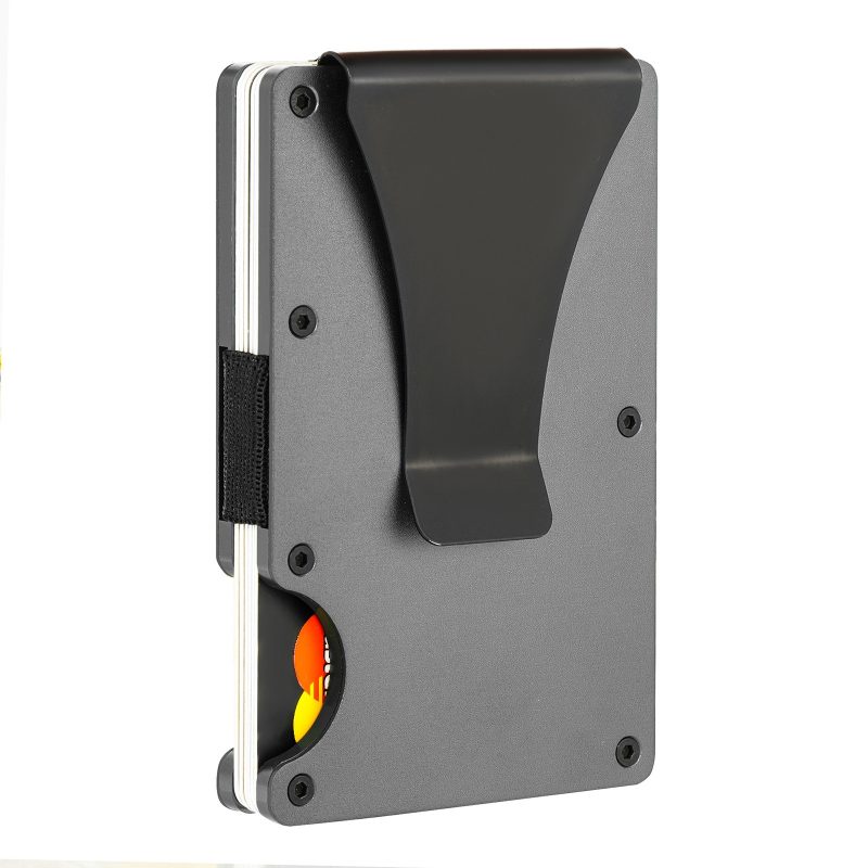 Slim Wallet Men Front Pocket Blocking Minimalist Wallet For Men Metal Wallet With Money Clip Mini Holder ID Credit Card - Image 7