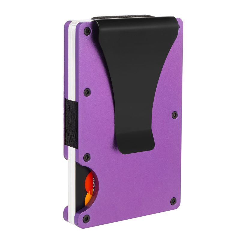 Slim Wallet Men Front Pocket Blocking Minimalist Wallet For Men Metal Wallet With Money Clip Mini Holder ID Credit Card - Image 10