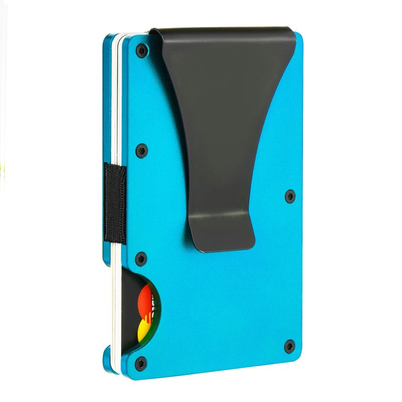 Slim Wallet Men Front Pocket Blocking Minimalist Wallet For Men Metal Wallet With Money Clip Mini Holder ID Credit Card - Image 12