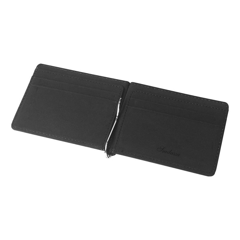 Hot Sale Slim Men's Money Clip Wallet Credit Card Case Cash Holder Simple Design PU Leather Women Small Purse For Man 6 Colors - Image 9