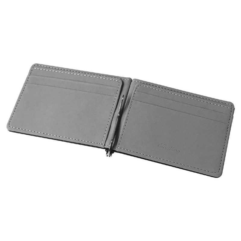 Hot Sale Slim Men's Money Clip Wallet Credit Card Case Cash Holder Simple Design PU Leather Women Small Purse For Man 6 Colors - Image 10