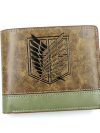 Anime Scout Regiment Khaki Short Men's Wallet Folding Purse