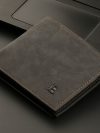 New Retro Men Leather Wallets Small Money Purses Design Dollar Price Top Men Thin Wallet With Coin Bag Zipper