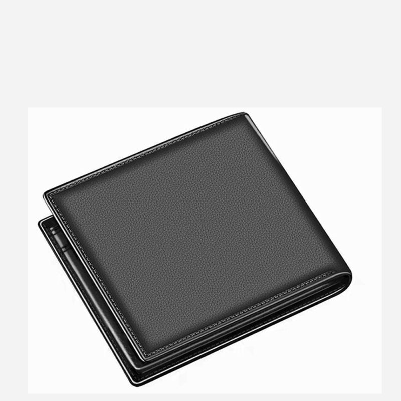 Men Wallet Leather Business Foldable Wallet Luxury Billfold Slim Hipster Credit Card Holders Inserts Coin Purses Vintage Walltes - Image 3
