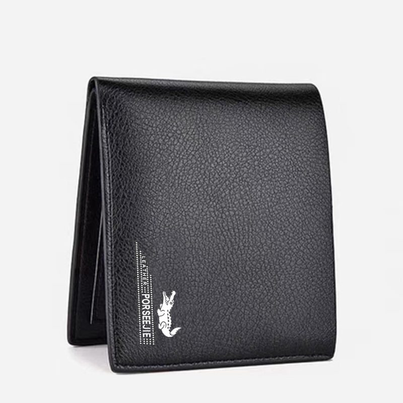 Men Wallet Leather Business Foldable Wallet Luxury Billfold Slim Hipster Credit Card Holders Inserts Coin Purses Vintage Walltes - Image 4