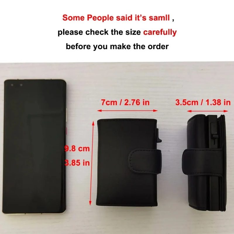 Rfid Microfiber Leather Men Wallets Fashion Card Holder Trifold Wallet Money Bags Smart Slim Thin Coin Pocket Wallet Purse - Image 6