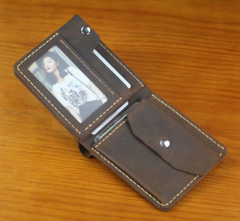 Luxury Handmade 100% Genuine Leather Men Wallet Purse Short Money Clip with Coin Pocket Male Money Bag Multi-Card Wallet Vintage - Image 4
