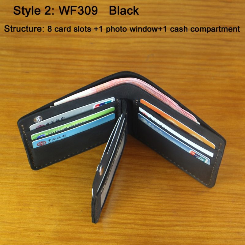 Luxury Handmade 100% Genuine Leather Men Wallet Purse Short Money Clip with Coin Pocket Male Money Bag Multi-Card Wallet Vintage - Image 13